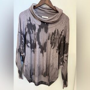 NWOT*Enti Glamour Stylish Tie-Dye Cowl Neck Sweater Top Size: S Stretchy Fabric